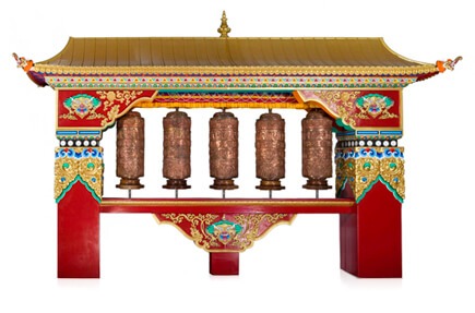 Prayer wheel house